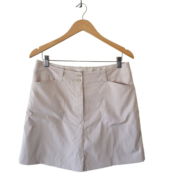 Nike Golf Dri Fit Medium Skirt‎ Skort Khaki Two Button  Size 10 - Picture 3 of 6